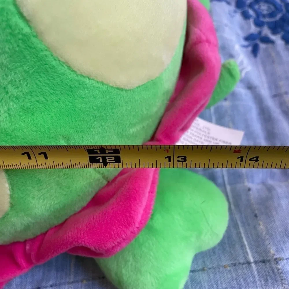 2 Adorable Plush Turtles Pink and Green